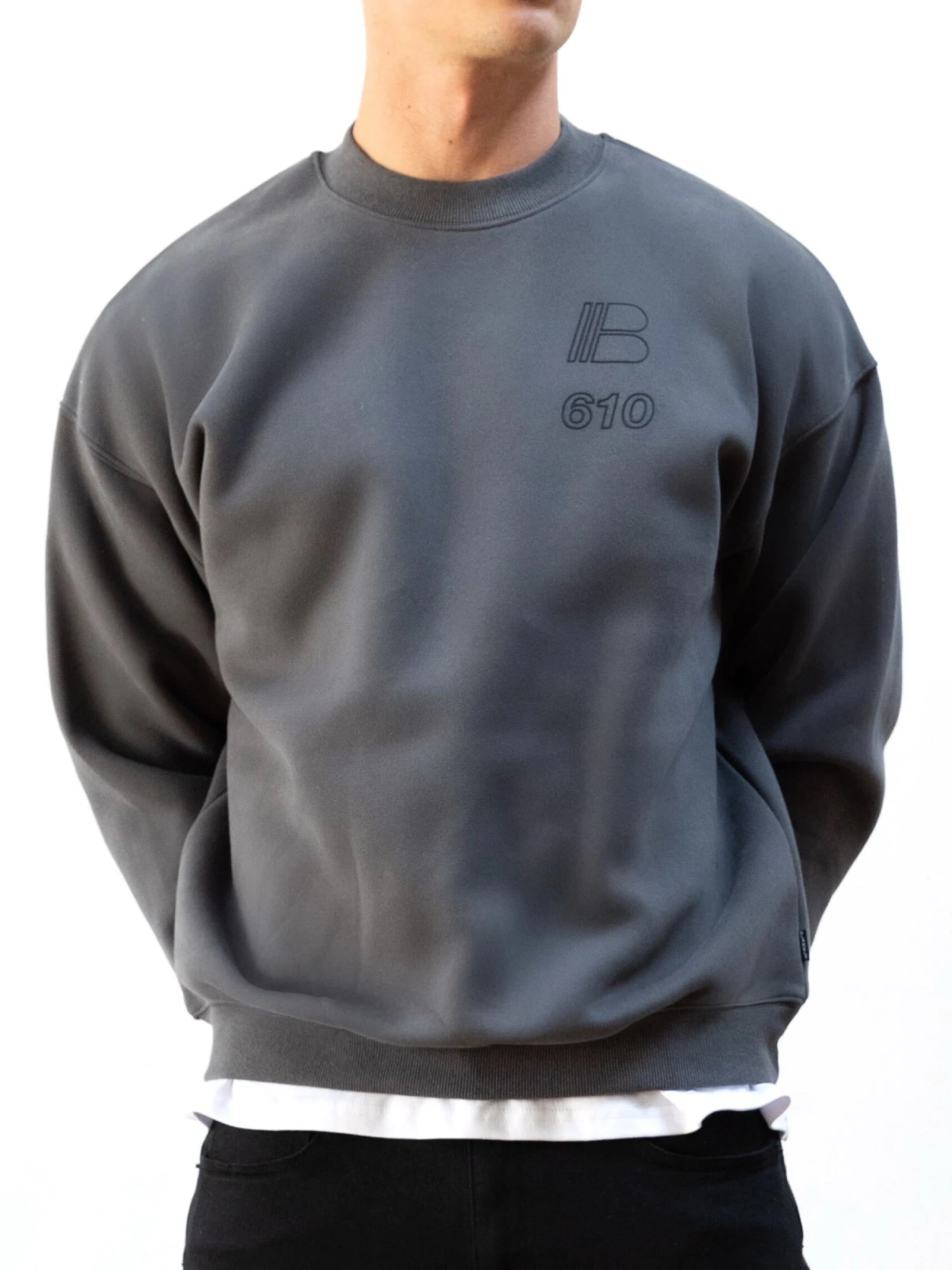 Apex City Relaxed Jumper - Charcoal 5 Apex City Relaxed Jumper - Charcoal - Image 5
