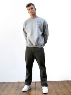 Apex City Relaxed Jumper - Marl Grey -Blakely Clothing Store 220MMARLGREY05D