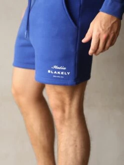 Italia Relaxed Jogger Shorts - Cobalt Blue 10 Italia Relaxed Jogger Shorts - Cobalt Blue -Blakely Clothing Store 2219BBlue 02D