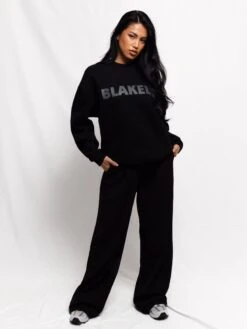 Studio Oversized Jumper - Tonal Black -Blakely Clothing Store 2220WBLACKD 2
