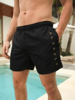 Lugano Swim Shorts - Black 10 Lugano Swim Shorts - Black -Blakely Clothing Store 2222BlackLEADD