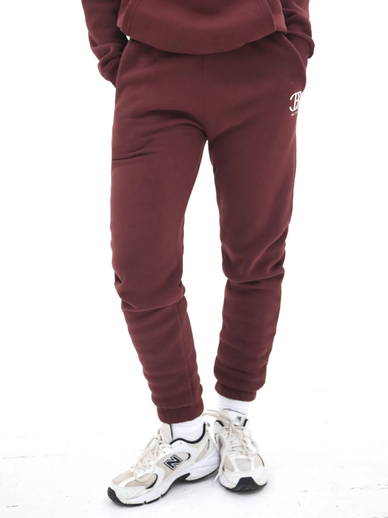 Initial Sweatpants - Dark Burgundy 2 Initial Sweatpants - Dark Burgundy - Image 2