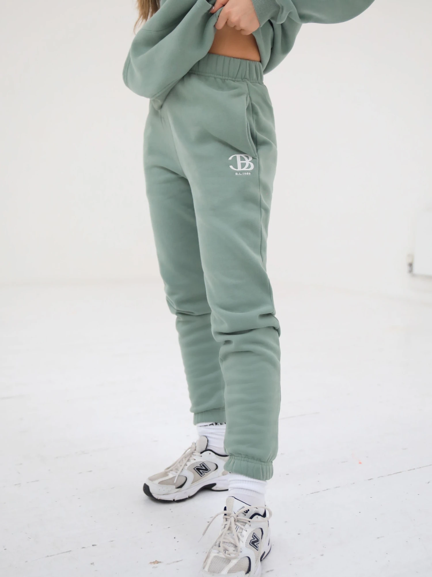 Initial Sweatpants - Sage Green 1 Initial Sweatpants - Sage Green
