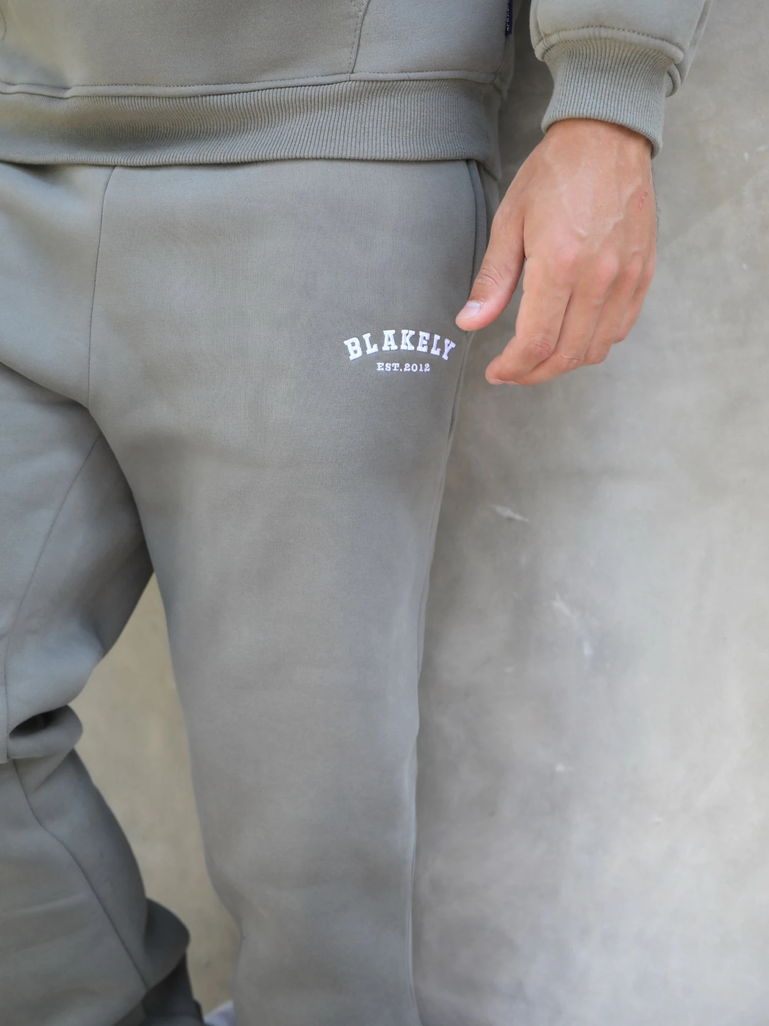 Varsity Relaxed Sweatpants - Safari Green 2 Varsity Relaxed Sweatpants - Safari Green - Image 2
