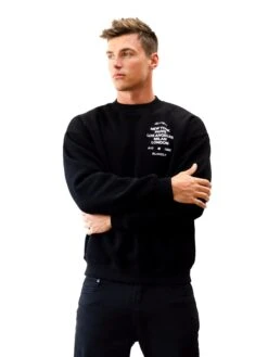 Apex 610 Relaxed Jumper - Black 11 Apex 610 Relaxed Jumper - Black -Blakely Clothing Store 225ABLACK05D