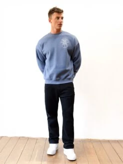 Apex 610 Relaxed Jumper - Dusty Blue -Blakely Clothing Store 225ABLUE01D