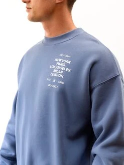 Apex 610 Relaxed Jumper - Dusty Blue -Blakely Clothing Store 225ABLUE02D