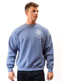 Apex 610 Relaxed Jumper - Dusty Blue -Blakely Clothing Store 225ABLUE05D