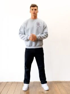 Apex 610 Relaxed Jumper - Marl Grey -Blakely Clothing Store 225AMARLGREY01D