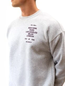 Apex 610 Relaxed Jumper - Marl Grey -Blakely Clothing Store 225AMARLGREY02D