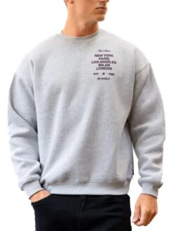 Apex 610 Relaxed Jumper - Marl Grey -Blakely Clothing Store 225AMARLGREY03D