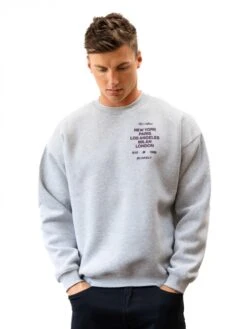 Apex 610 Relaxed Jumper - Marl Grey -Blakely Clothing Store 225AMARLGREY05D