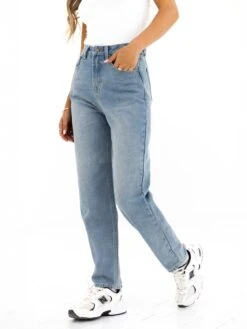 Blakely Mom Jeans - Faded Blue 10 Blakely Mom Jeans - Faded Blue -Blakely Clothing Store 2270LIGHT04D