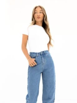 Blakely Mom Jeans - Mid Blue 11 Blakely Mom Jeans - Mid Blue -Blakely Clothing Store 2270MIDBLUE05D