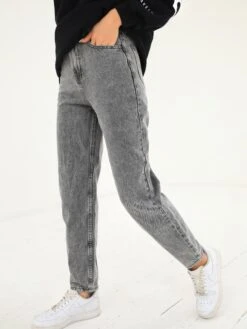Mom Jeans - Grey 10 Mom Jeans - Grey -Blakely Clothing Store 2270MOMJEANS GREYD 5