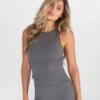 Sofia Soft Vest - Charcoal
