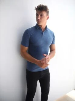 Franco Polo Shirt - Blue 8 Franco Polo Shirt - Blue -Blakely Clothing Store 2295Blue 01D