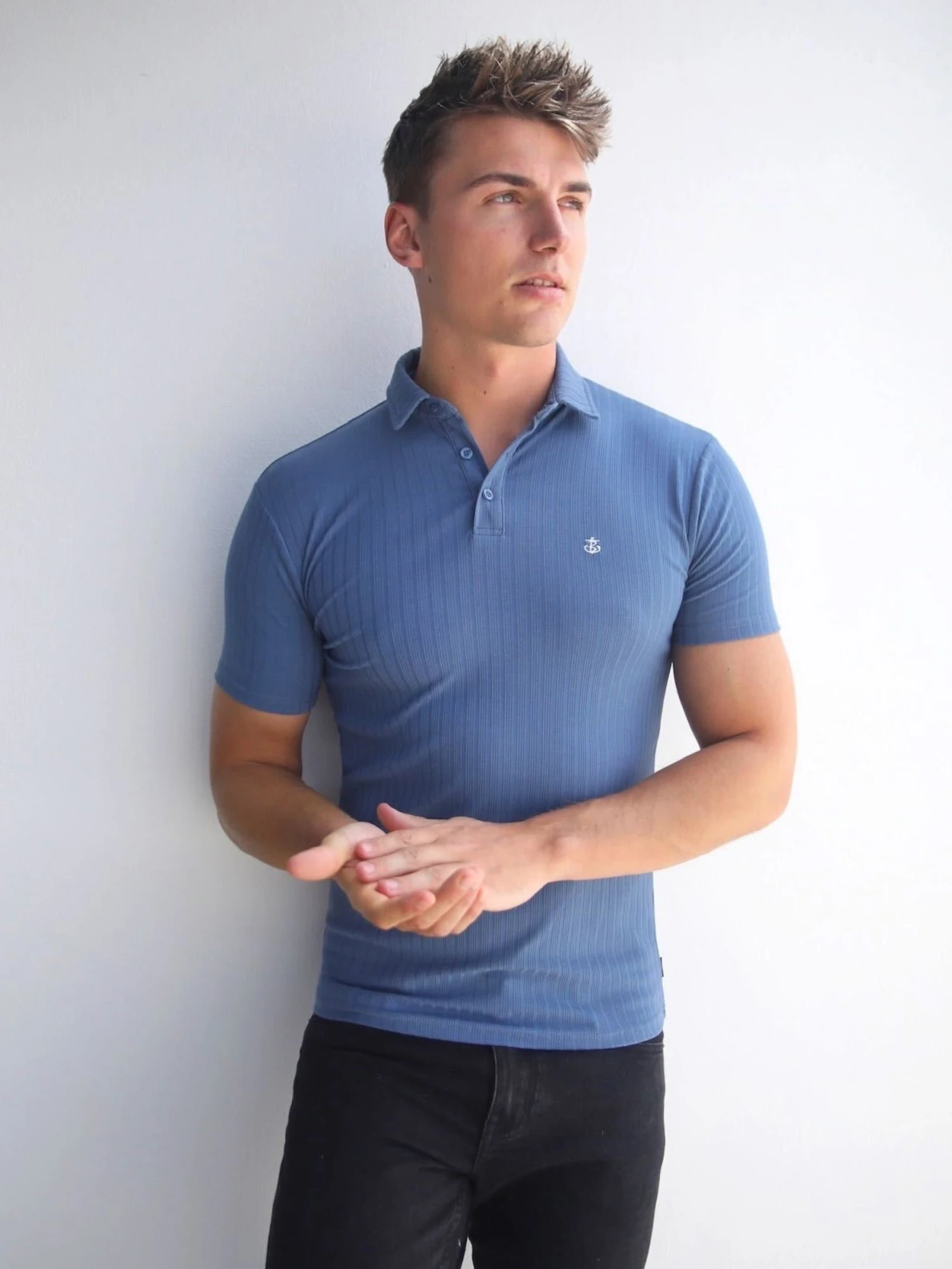 Franco Polo Shirt - Blue 1 Franco Polo Shirt - Blue