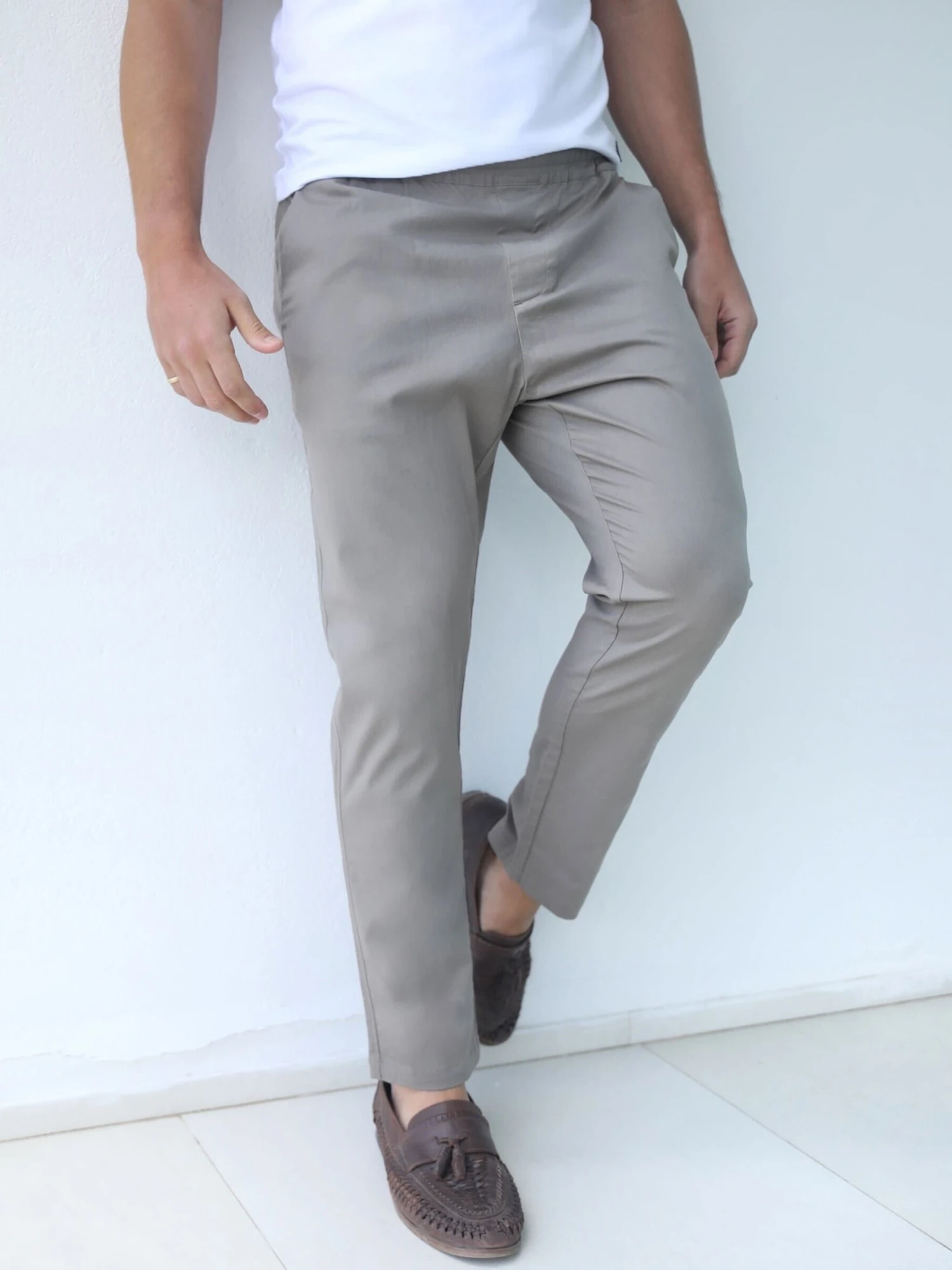 Amalfi Trousers - Beige 4 Amalfi Trousers - Beige - Image 4