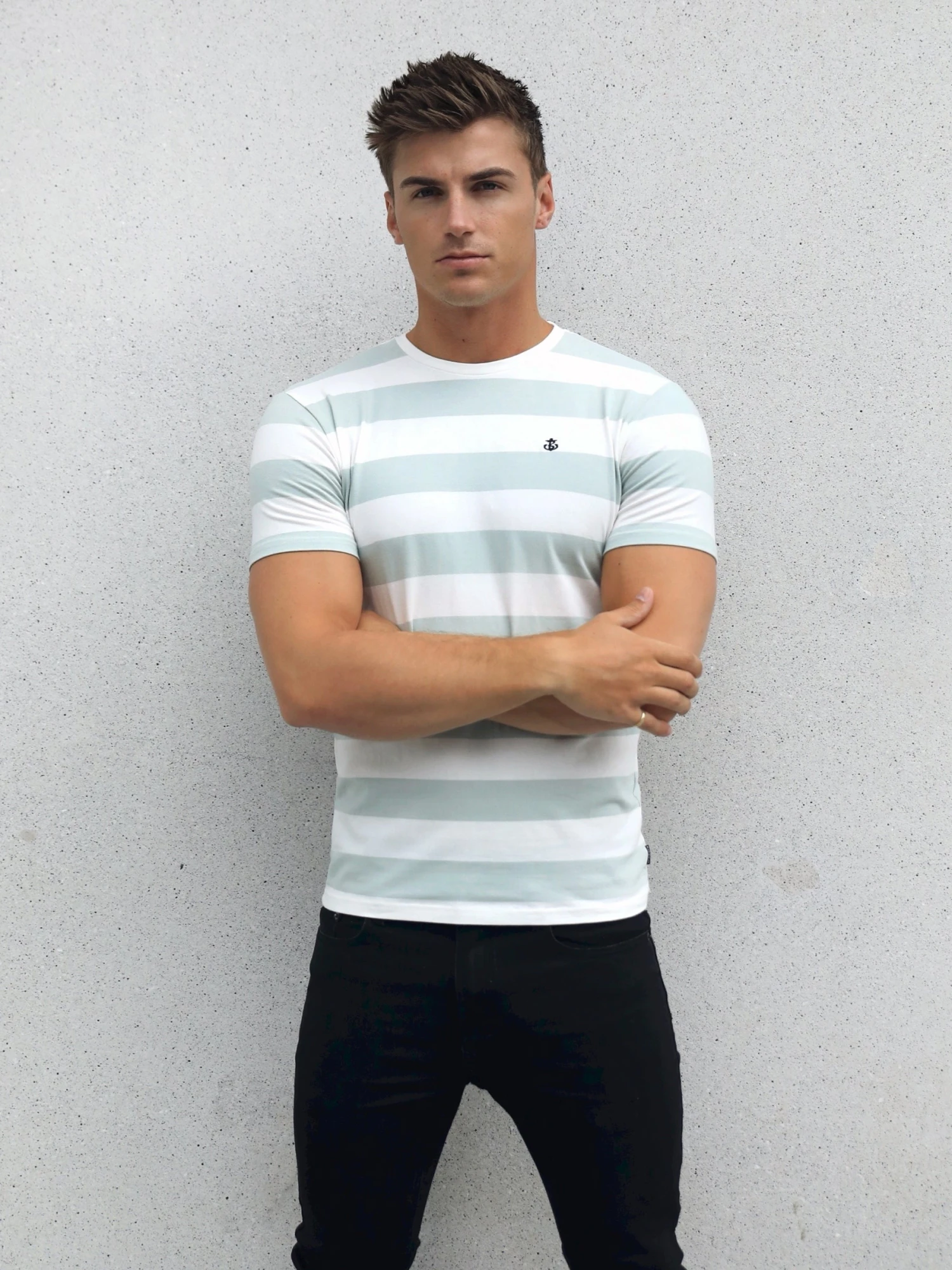 Loano Stripe T-Shirt - Sage 3 Loano Stripe T-Shirt - Sage - Image 3