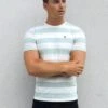 Loano Stripe T-Shirt - Sage 16 Loano Stripe T-Shirt - Sage -Blakely Clothing Store 2376SAGED1