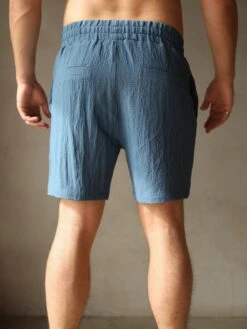 Salvatore Shorts - Blue -Blakely Clothing Store 2386Blue 02D