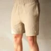 Salvatore Shorts - Tan -Blakely Clothing Store 2386SandLEADD