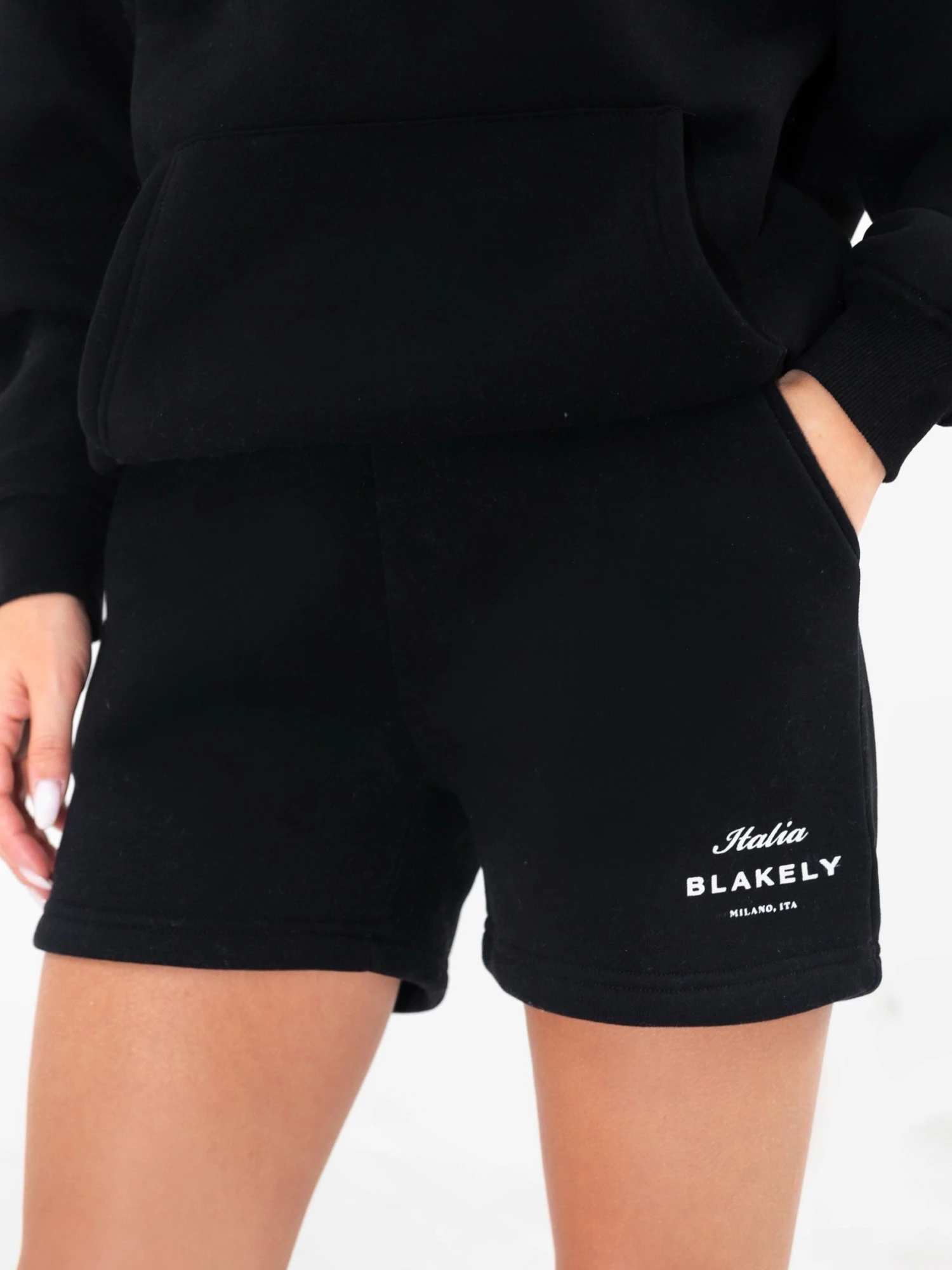 Italia Jogger Shorts - Black 5 Italia Jogger Shorts - Black - Image 5