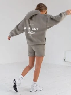 Italia Jogger Shorts - Stone Grey -Blakely Clothing Store 2527BWGrey 03D