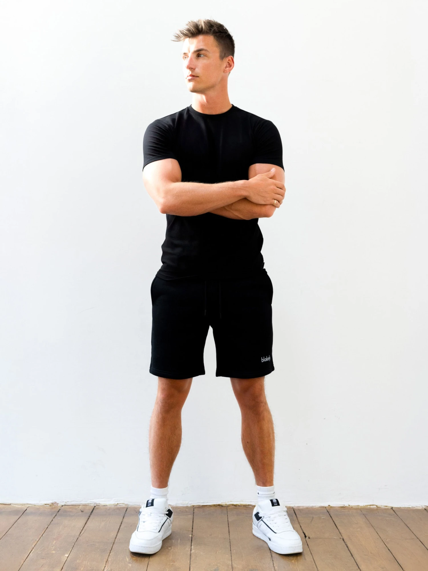 Sami Relaxed Jogger Shorts - Black 3 Sami Relaxed Jogger Shorts - Black - Image 3