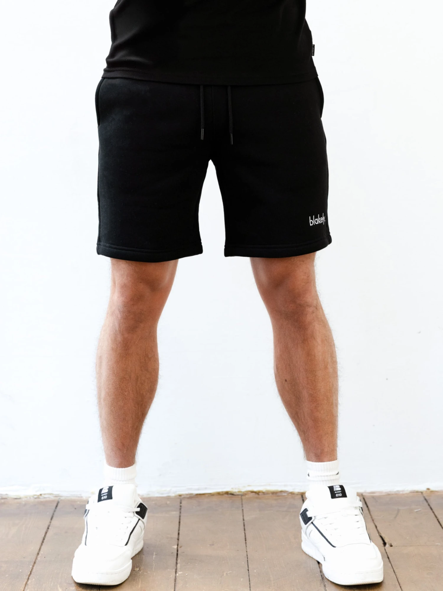 Sami Relaxed Jogger Shorts - Black 2 Sami Relaxed Jogger Shorts - Black - Image 2