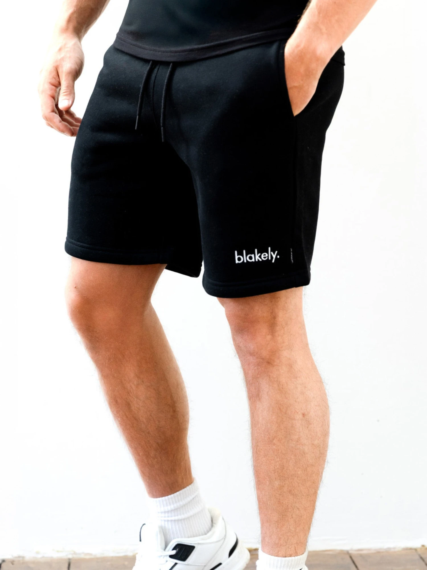 Sami Relaxed Jogger Shorts - Black 1 Sami Relaxed Jogger Shorts - Black