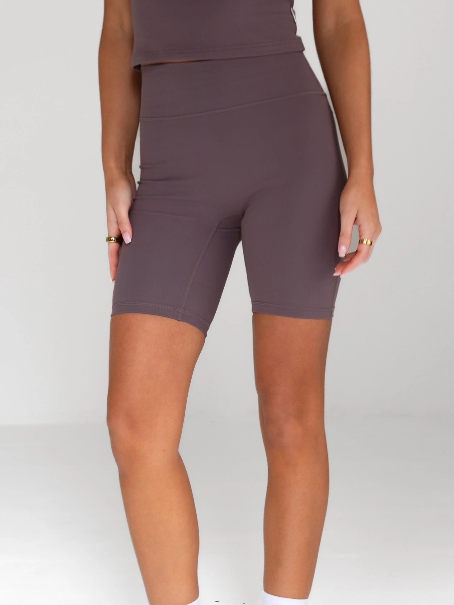 Sofia Soft Shorts - Mocha 1 Sofia Soft Shorts - Mocha