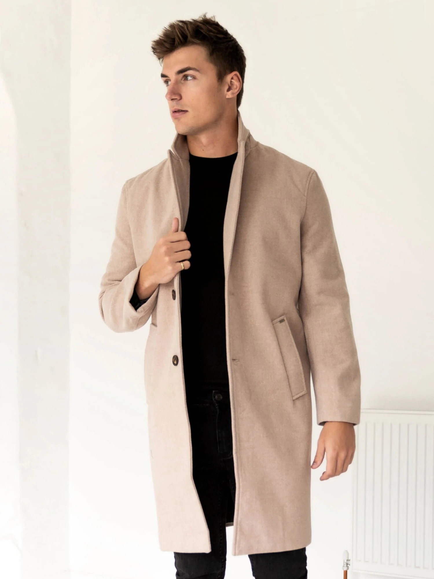Knightsbridge Tailored Coat - Tan 1 Knightsbridge Tailored Coat - Tan
