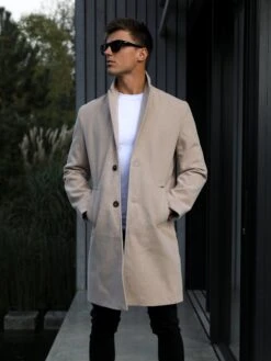 Knightsbridge Tailored Coat - Tan 12 Knightsbridge Tailored Coat - Tan -Blakely Clothing Store 2533Tan03D