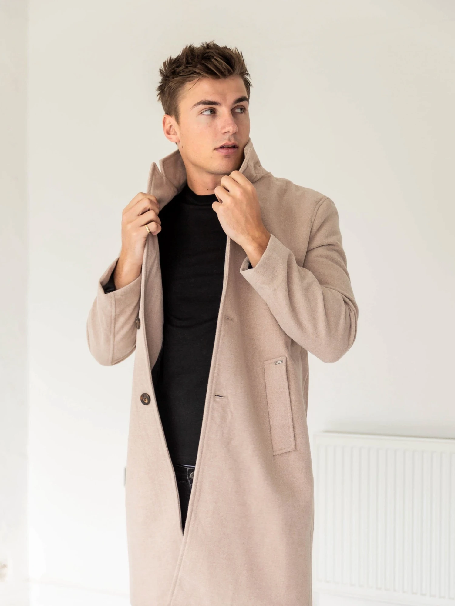 Knightsbridge Tailored Coat - Tan 3 Knightsbridge Tailored Coat - Tan - Image 3