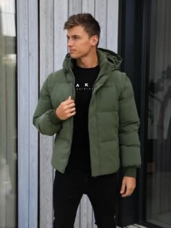 Ultimate Multiway Puffer Coat - Khaki Green -Blakely Clothing Store 2540MKhakiGreen04D