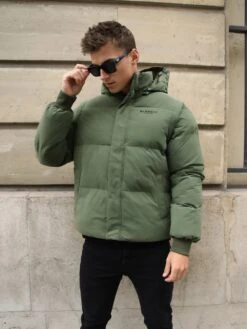 Ultimate Multiway Puffer Coat - Khaki Green -Blakely Clothing Store 2540MKhaki 02D