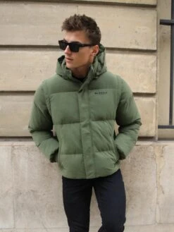 Ultimate Multiway Puffer Coat - Khaki Green -Blakely Clothing Store 2540MKhaki 04D