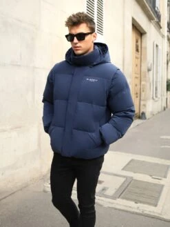 Ultimate Multiway Puffer Coat - Navy -Blakely Clothing Store 2540MNavy 03D