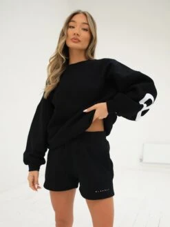 Isabel Jogger Shorts - Black 10 Isabel Jogger Shorts - Black -Blakely Clothing Store 2542BLACKD 1