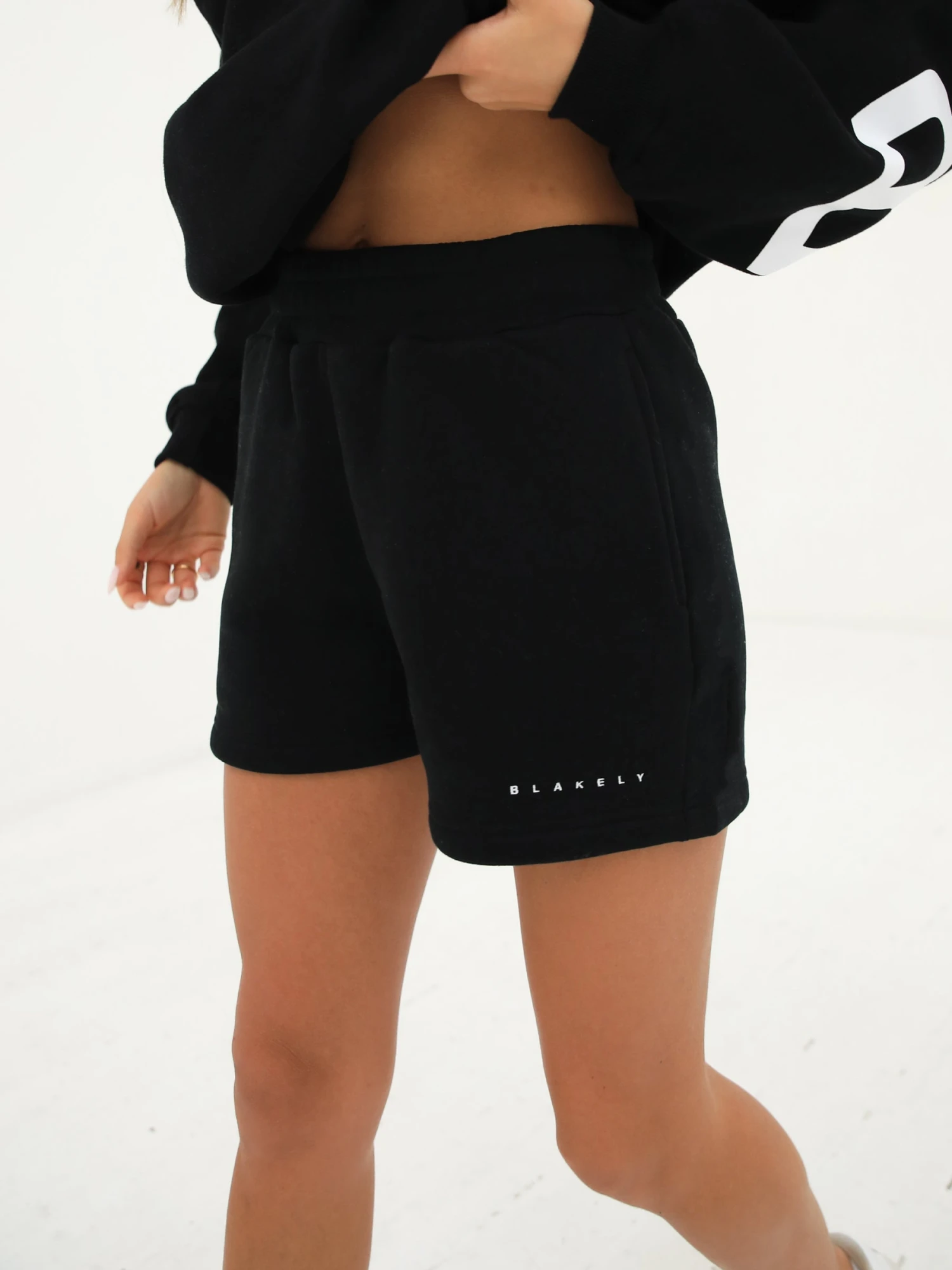 Isabel Jogger Shorts - Black 6 Isabel Jogger Shorts - Black - Image 6