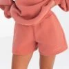 Isabel Jogger Shorts - Burnt Coral -Blakely Clothing Store 2542BURNTCORAL06LEADD