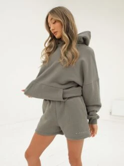 Isabel Jogger Shorts - Safari Green 9 Isabel Jogger Shorts - Safari Green -Blakely Clothing Store 2542GREENGREYD 2