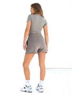 Isabel Jogger Shorts - Neutral Grey 8 Isabel Jogger Shorts - Neutral Grey -Blakely Clothing Store 2542GREY05D