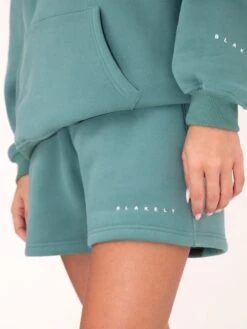 Isabel Jogger Shorts - Dusty Teal 10 Isabel Jogger Shorts - Dusty Teal -Blakely Clothing Store 2542Green 07D