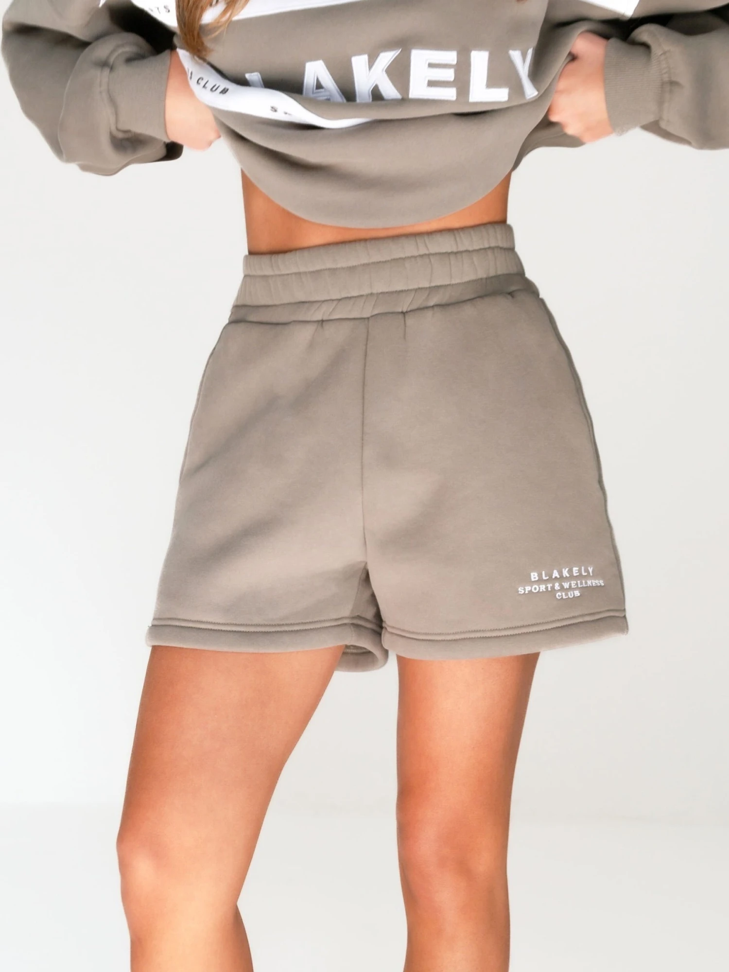 Serena Jogger Shorts - Safari Green 1 Serena Jogger Shorts - Safari Green