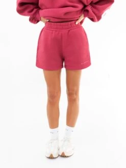 Isabel Jogger Shorts - Deep Pink 9 Isabel Jogger Shorts - Deep Pink -Blakely Clothing Store 2542SANGRIARED05D