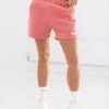 Cloud Print Jogger Shorts - Sunrise Coral 12 Cloud Print Jogger Shorts - Sunrise Coral -Blakely Clothing Store 2547PCoral 03LEADD