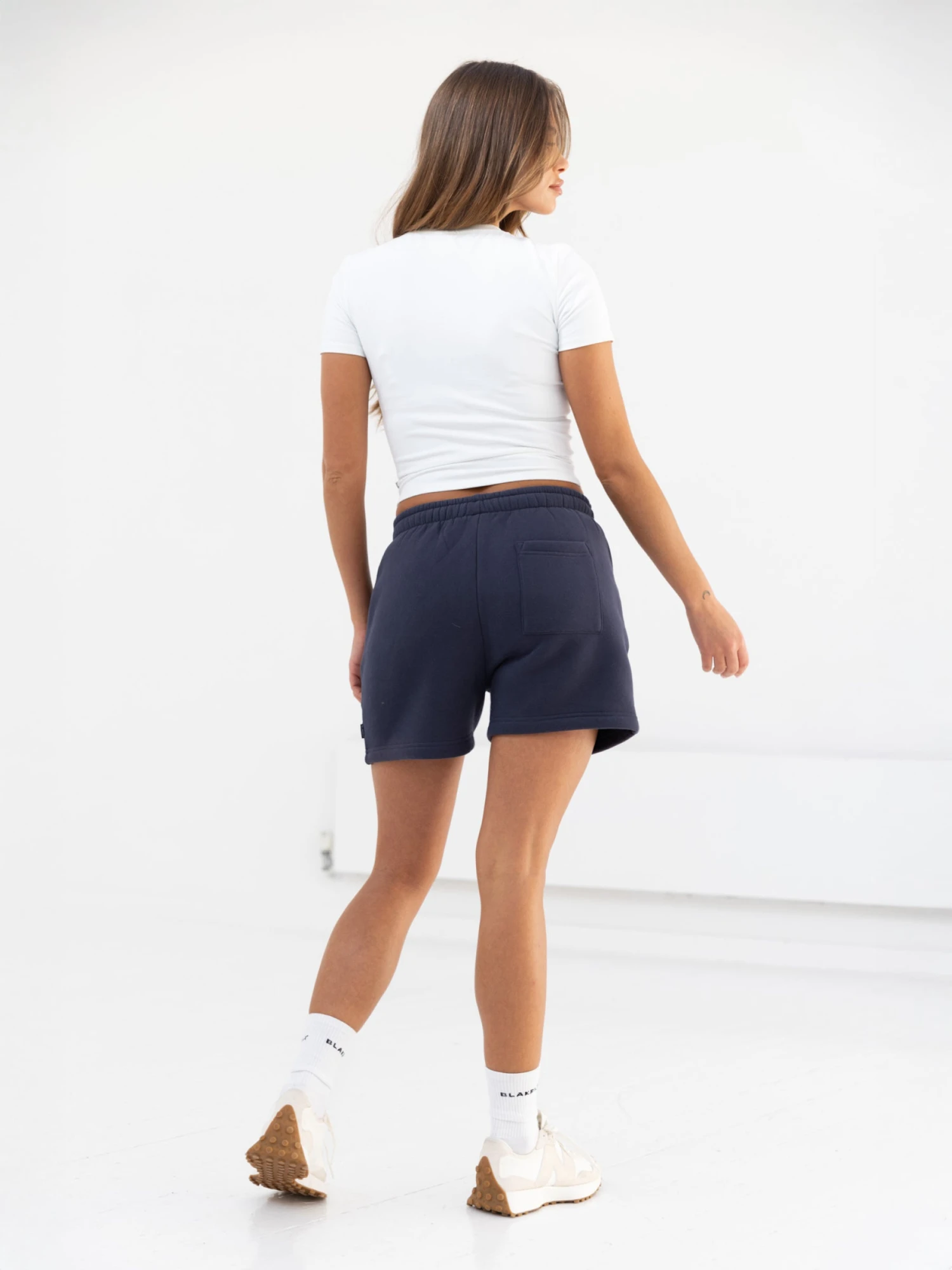 Cloud Print Jogger Shorts - True Navy 4 Cloud Print Jogger Shorts - True Navy - Image 4